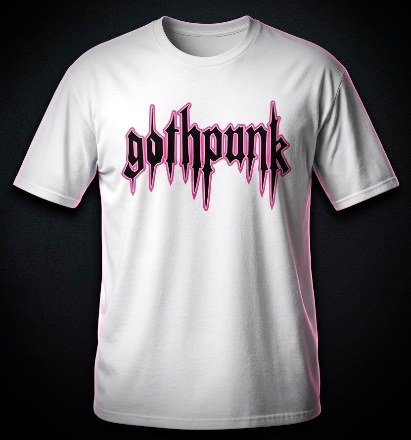 Gothpunk - classic logo - white Unisex T-Shirt