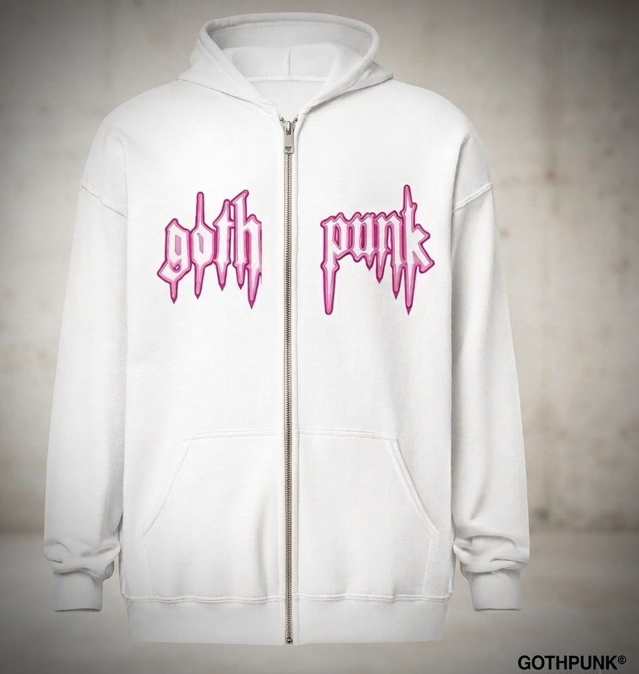 Gothpunk - classic neonbleed - Unisex zip hoodie