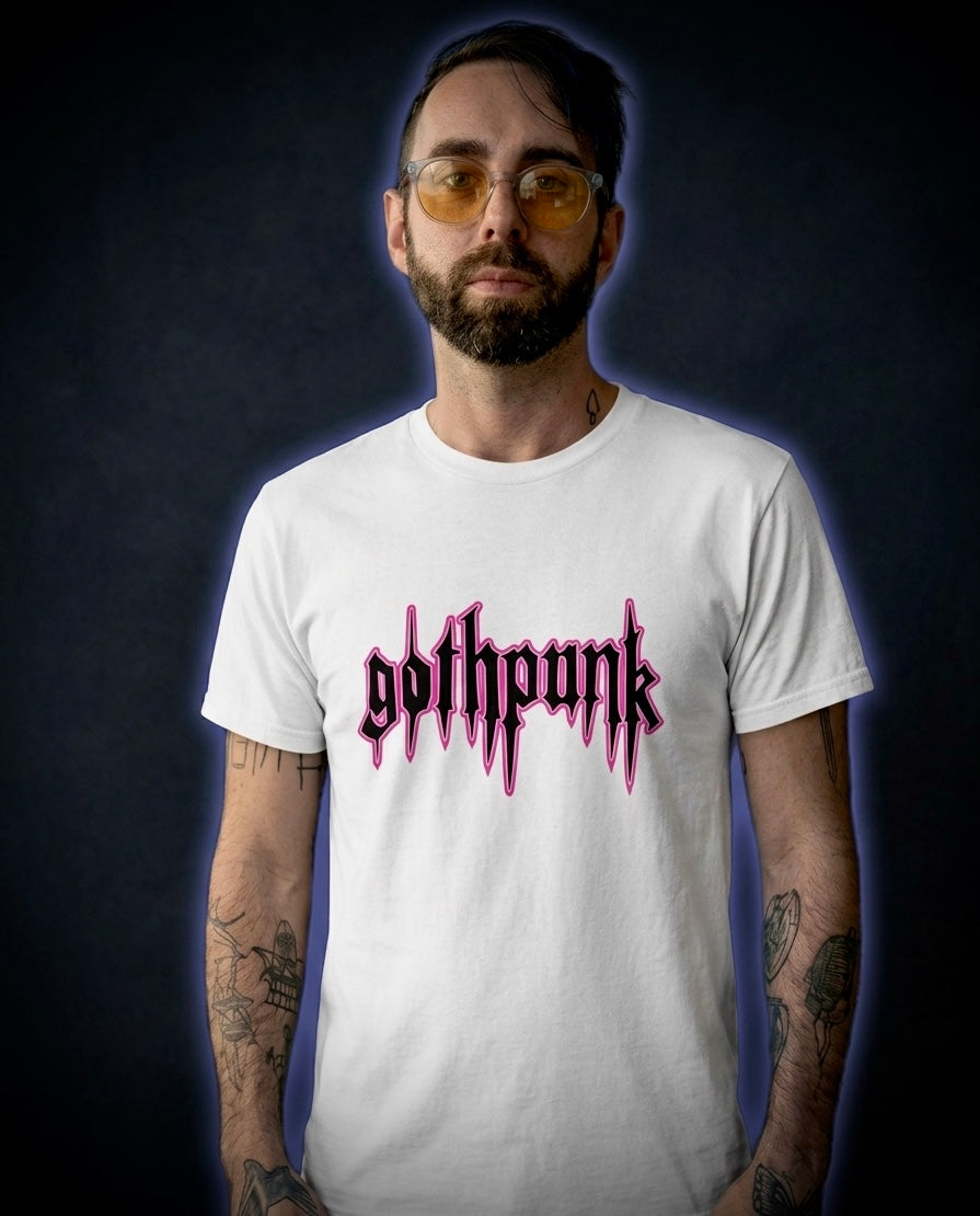 Gothpunk - classic logo - white Unisex T-Shirt