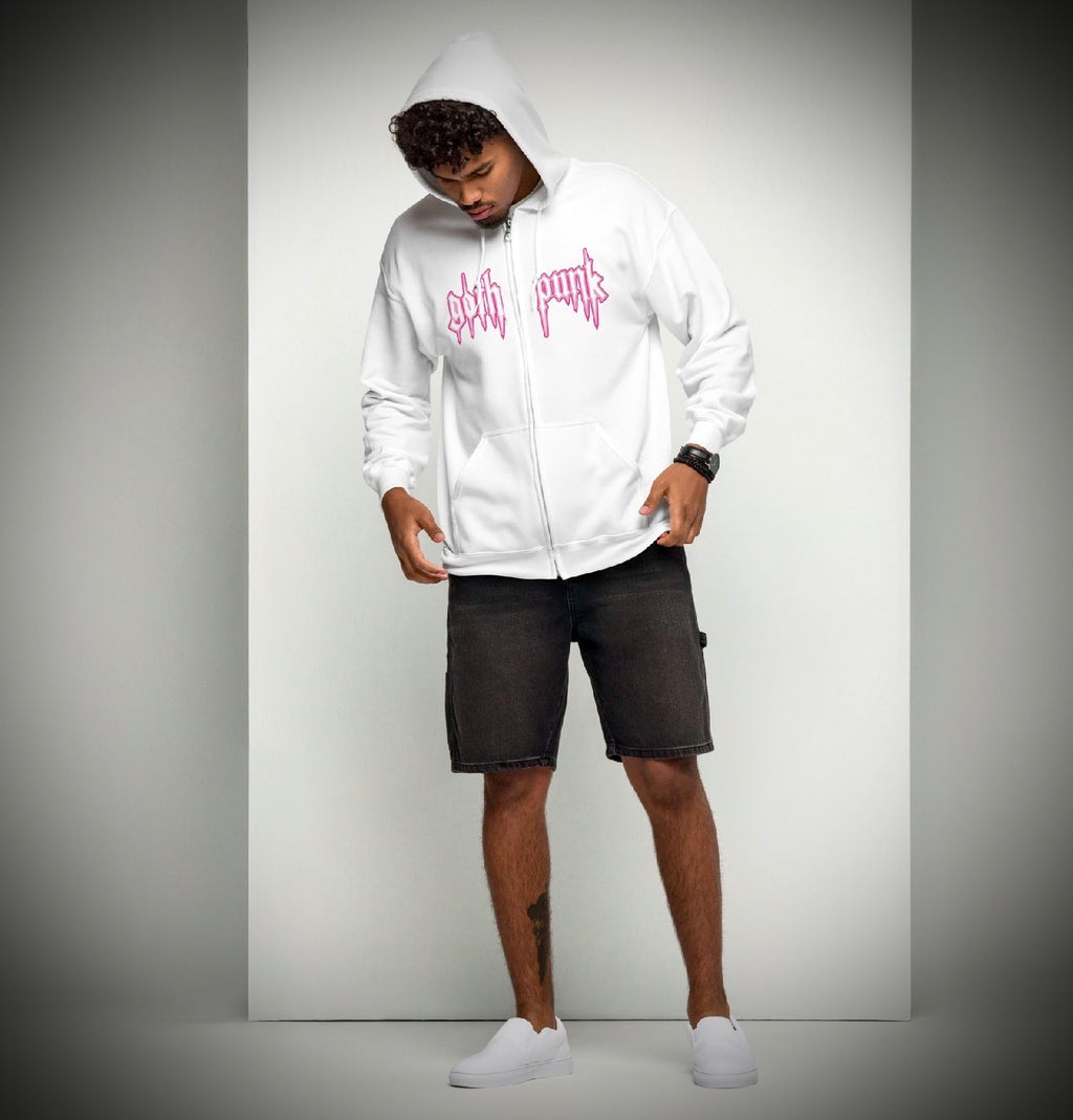 Gothpunk - classic neonbleed - Unisex zip hoodie