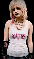 Gothpunk - classic neonbleed - female racerback tank top