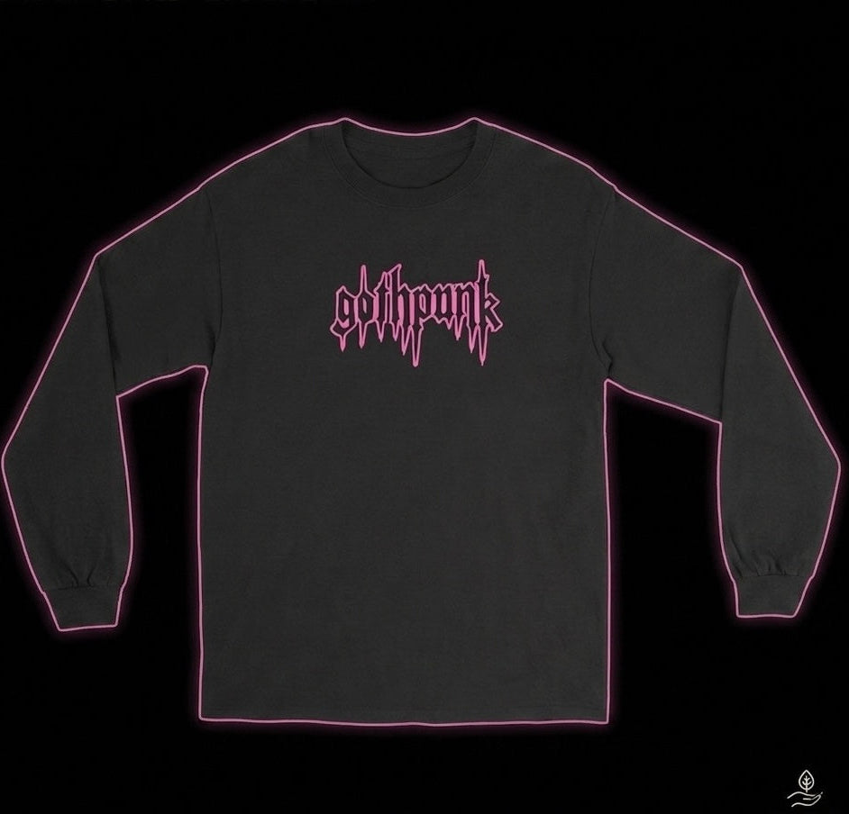 Gothpunk - classic neonbleed - black/white - Long Sleeve