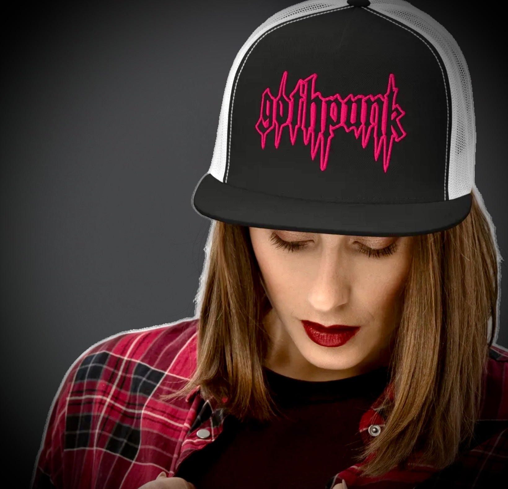 Gothpunk - classic  neonbleed - Trucker Cap