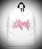 Gothpunk -classic neonbleed - white Minimalist Backpack.