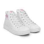 Product mockup men's high top canvas sneakers