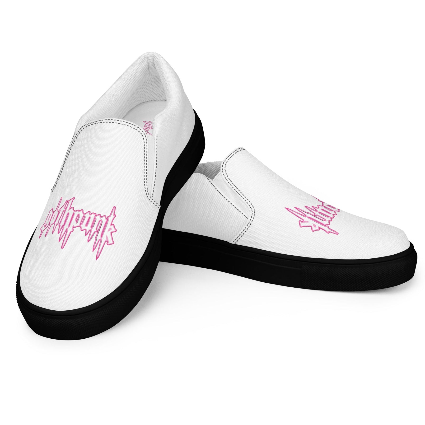 Product mockup Goth punk - Classic logo - female slip-on shoes